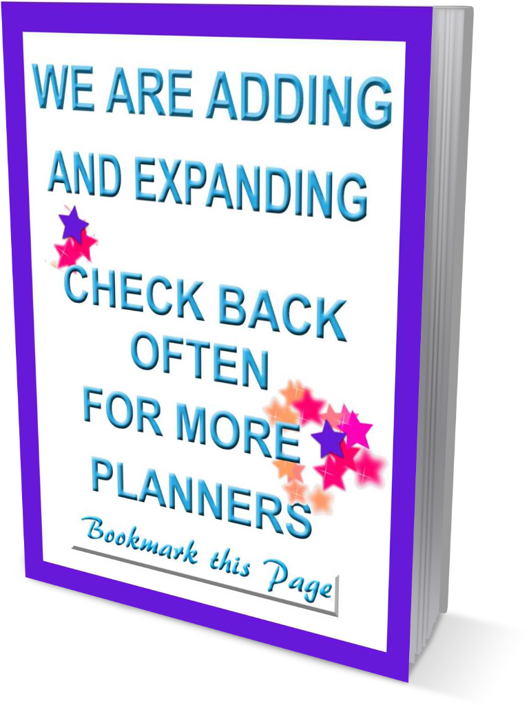 check back for more planners