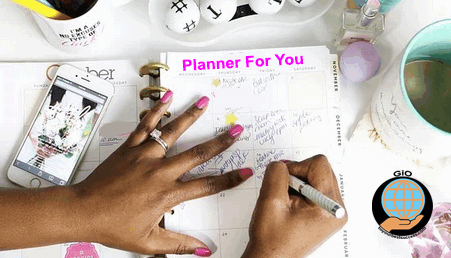 writing in planner