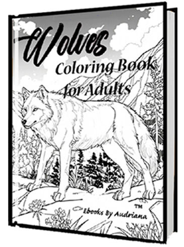 Wolves Coloring Book For Adults