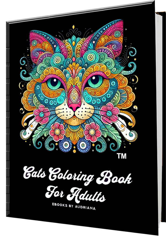 Cats Coloring Book For Adults