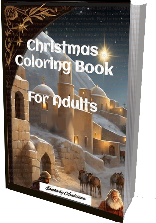 Christmas Coloring Book for Adults Cover