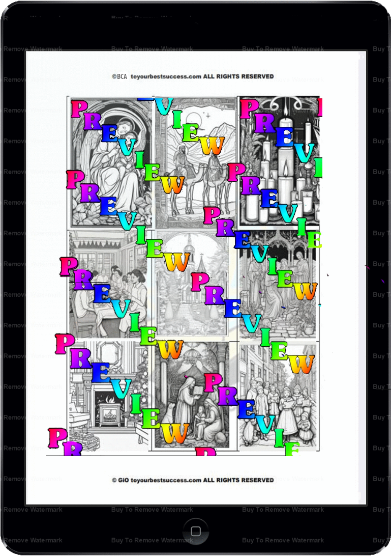 Preview - Christmas Coloring Book