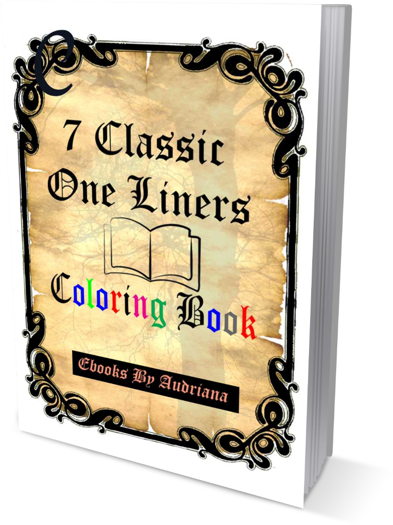 classic one liners coloring book
